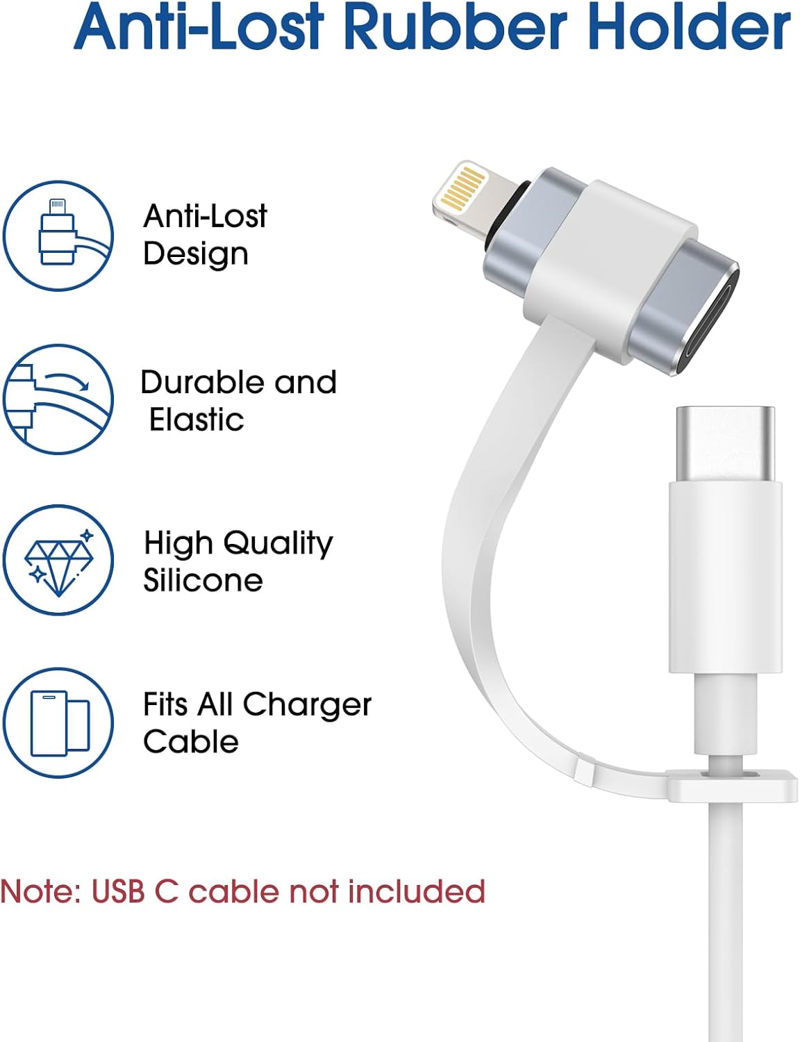 Адаптер TechMatte USB-C-F Lightning M (2 шт.), 15 Вт, для iPhone 14/13/12/11/SE