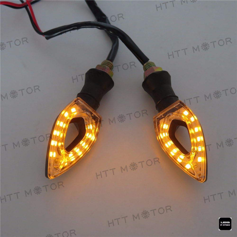 Указники повороту HTTMT MT303-015 для Suzuki/Kawasaki, 12 В, жовтого кольору,3 шт.