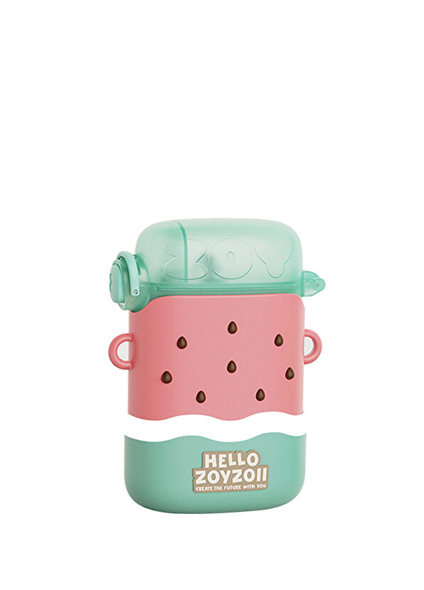 Дитяча пляшка Zoya Zoi Cool Watermelon, 400 мл, Тритан, поїлка, для води, з трубочкою, BPA-Free