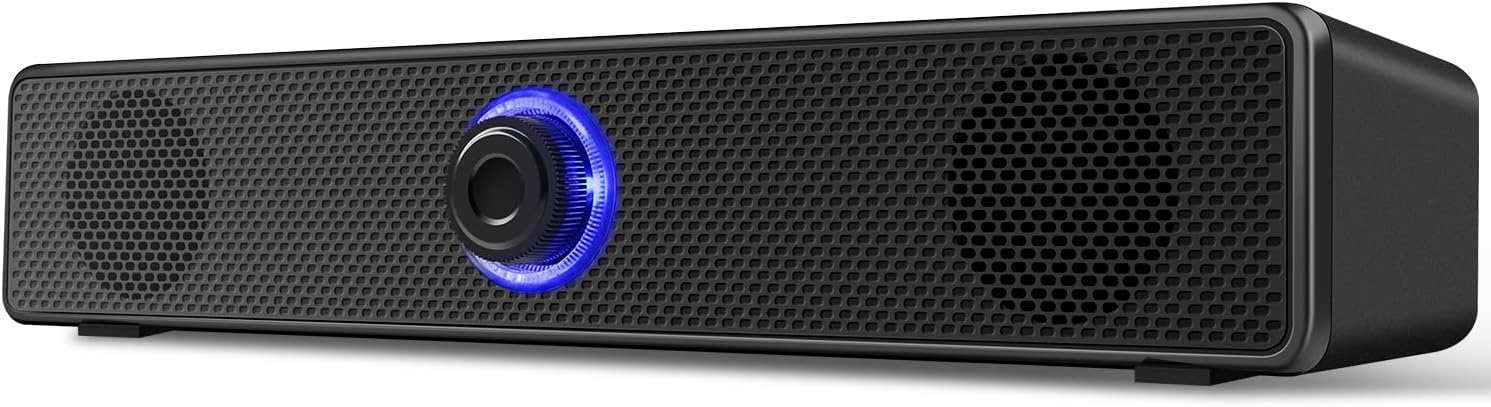 Комп'ютерні колонки 2.0 (USB живлення), Дротові, Стерео, 3.5мм Jack, Чорні