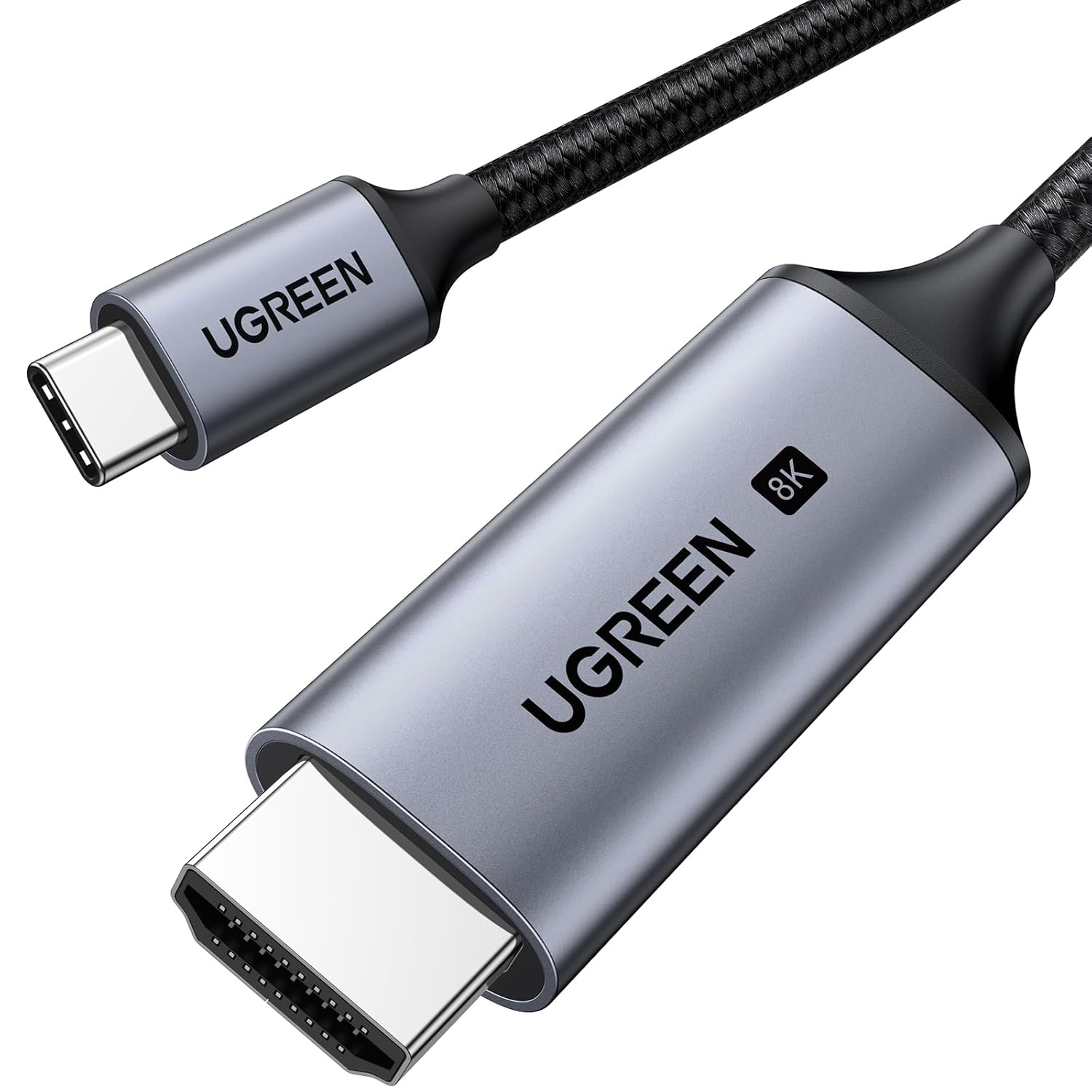 UGREEN USB-C to DisplayPort 2.1 Cable 40Gbps 16K@30Hz 8K@120Hz 4K@240Hz Thunderbolt 5 100 cm