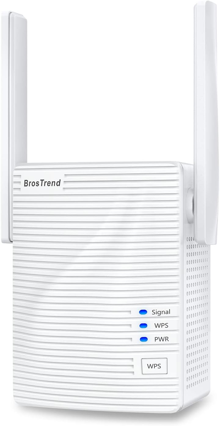 Підсилювач Wi-Fi сигналу (Репітер) BrosTrend AC1200, Dual Band 5GHz+2.4GHz, Ethernet
