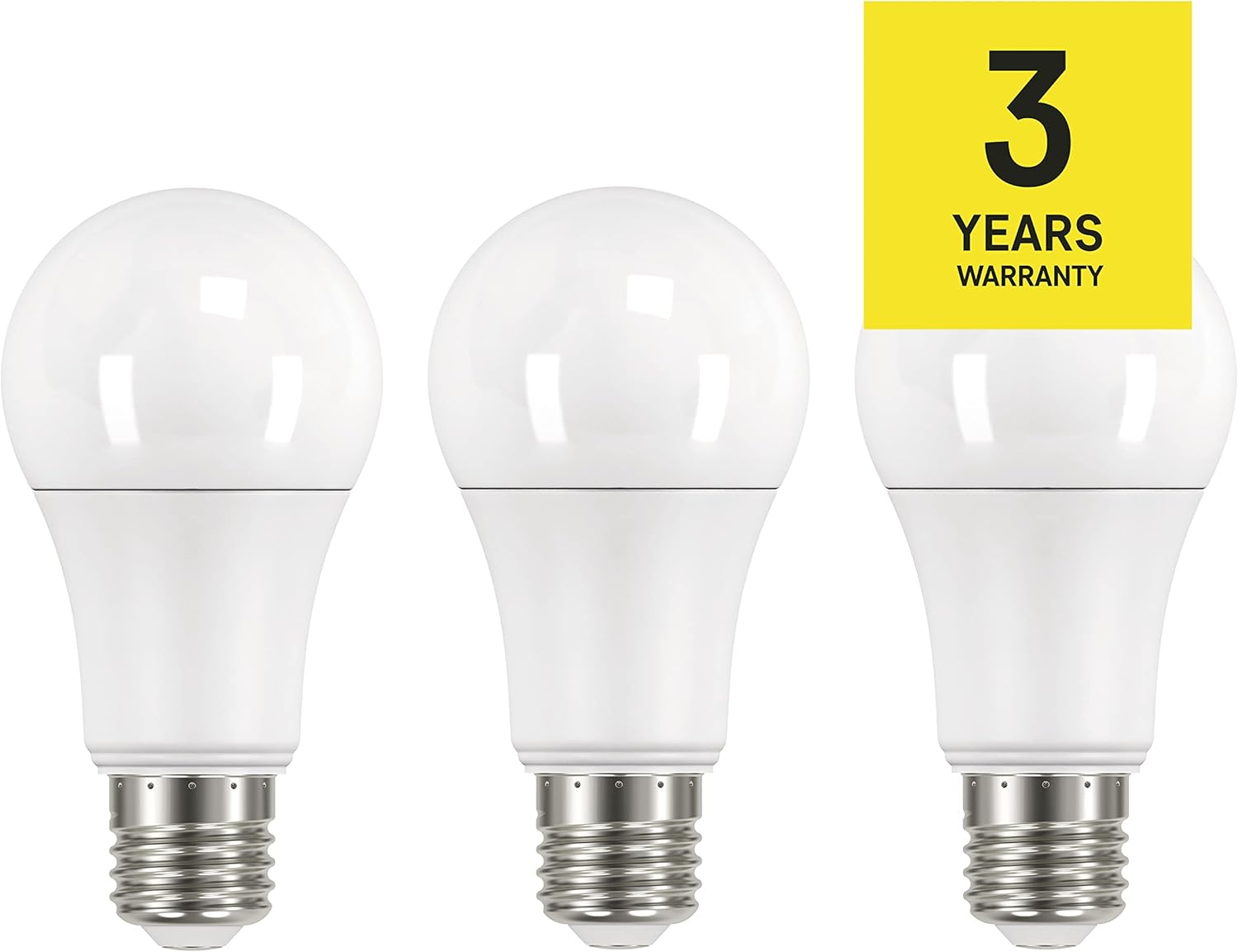 Лампа LED EMOS E27 14W (Аналог 100W), Тепле біле, Набір 3 шт, 1521 Лм