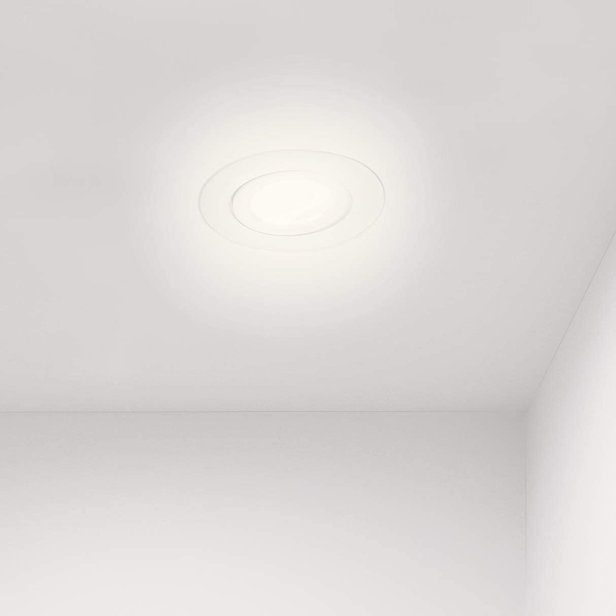 Точковий вбудований світильник Lumare LED 4W (Димерований, IP44, 2700K), Круглий
