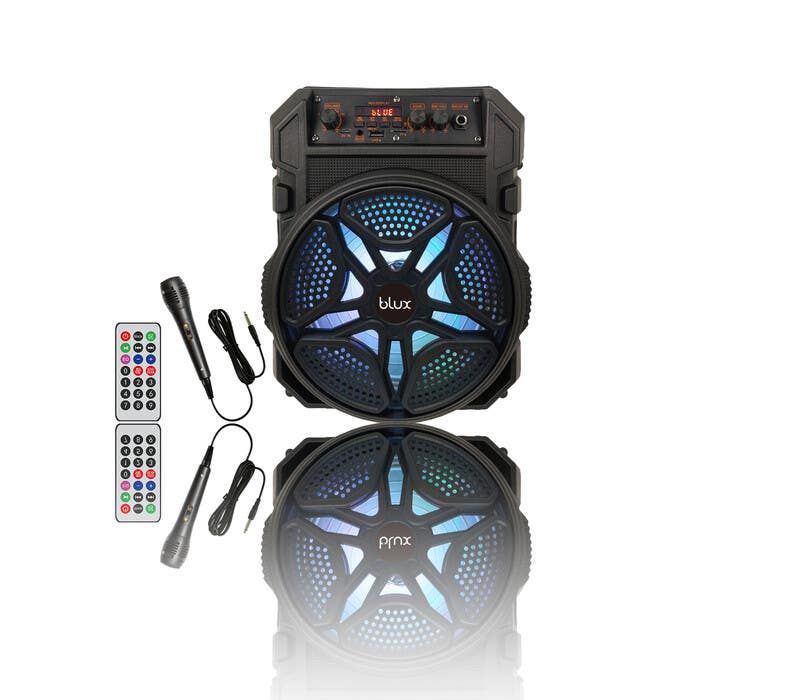 Портативна Bluetooth колонка Blux HT21 8 дюймів потужна акустика для вечірок бас бездротова