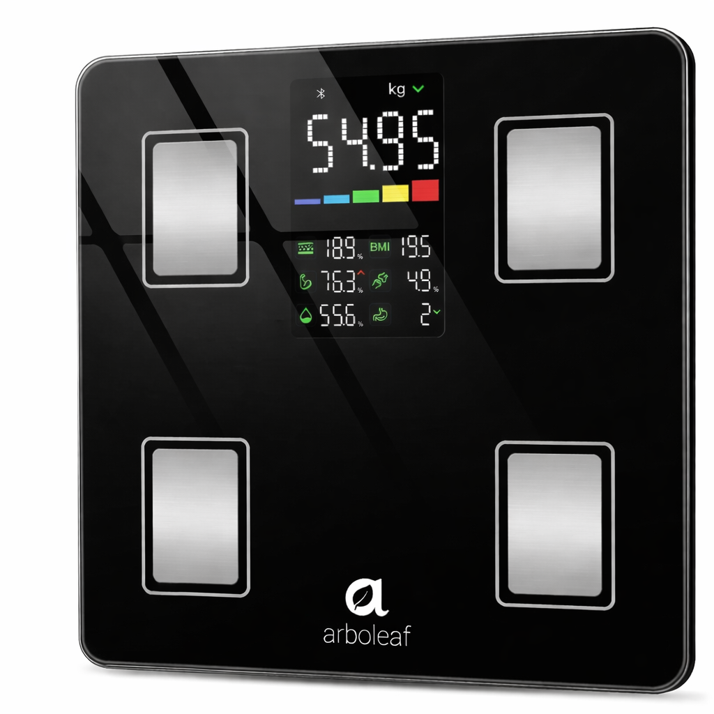 Напольні електронні ваги-аналізатор жиру Arboleaf з Bluetooth і додатком, до 180кг/400lbs