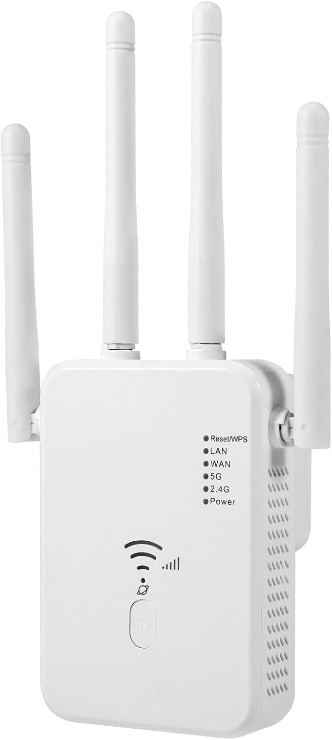 Wi-Fi репітер 1200 Мбіт/с 2.4/5 ГГц, підсилювач сигналу, до 35 пристроїв