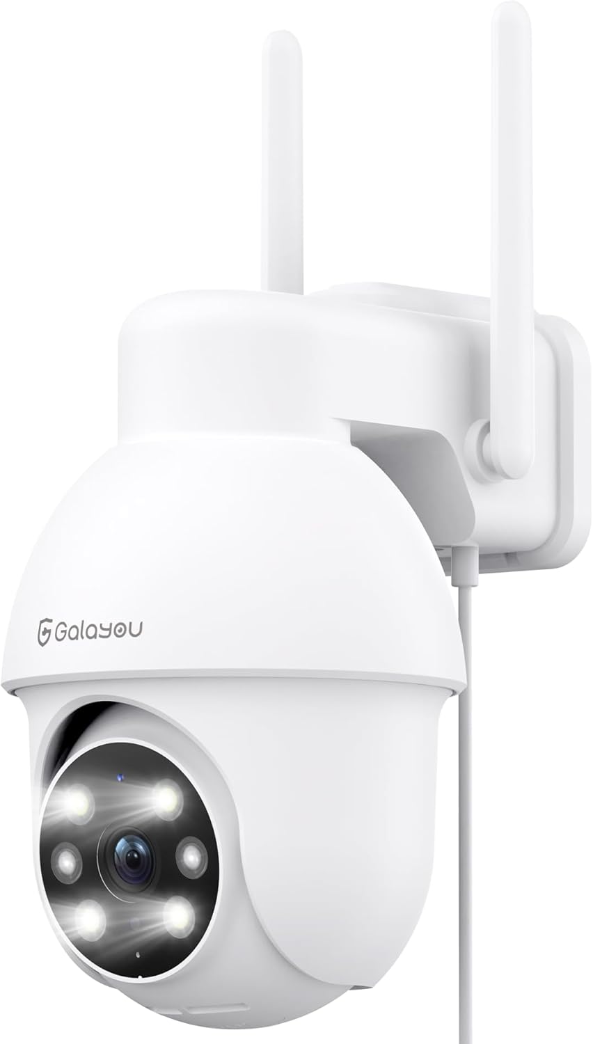 Вулична PTZ камера GALAYOU Y4 (2K), 360° Огляд, Кольорова ніч, Wi-Fi