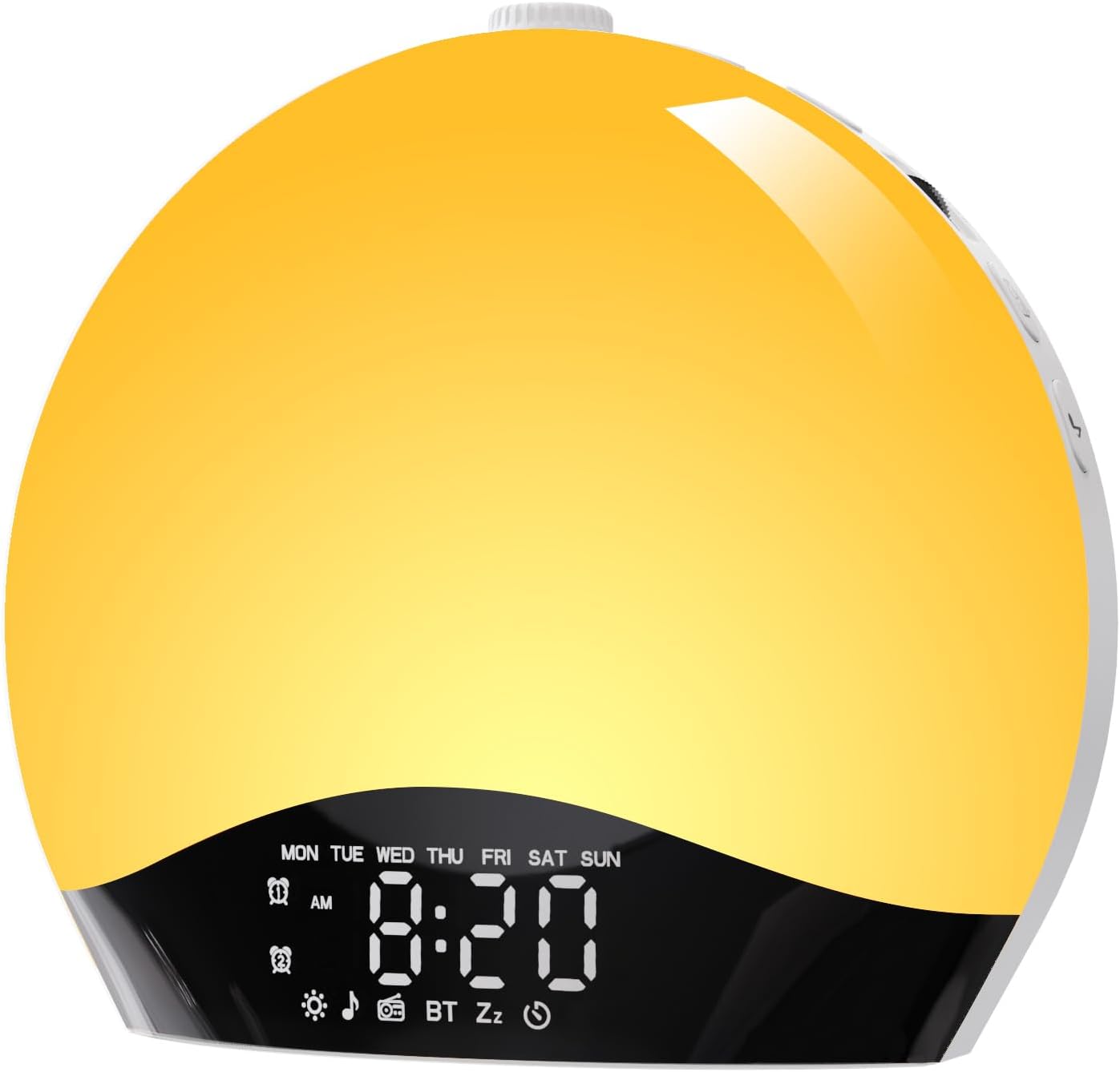 Світловий будильник-нічник Togaga з імітацією світанку, Bluetooth колонка, FM-радіо