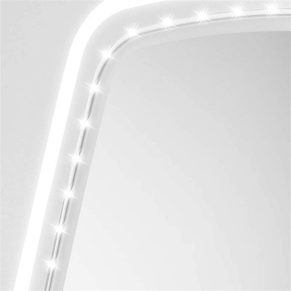 Настільне косметичне LED дзеркало INLIMA, Сенсорний димер, USB-Акумулятор, На підставці