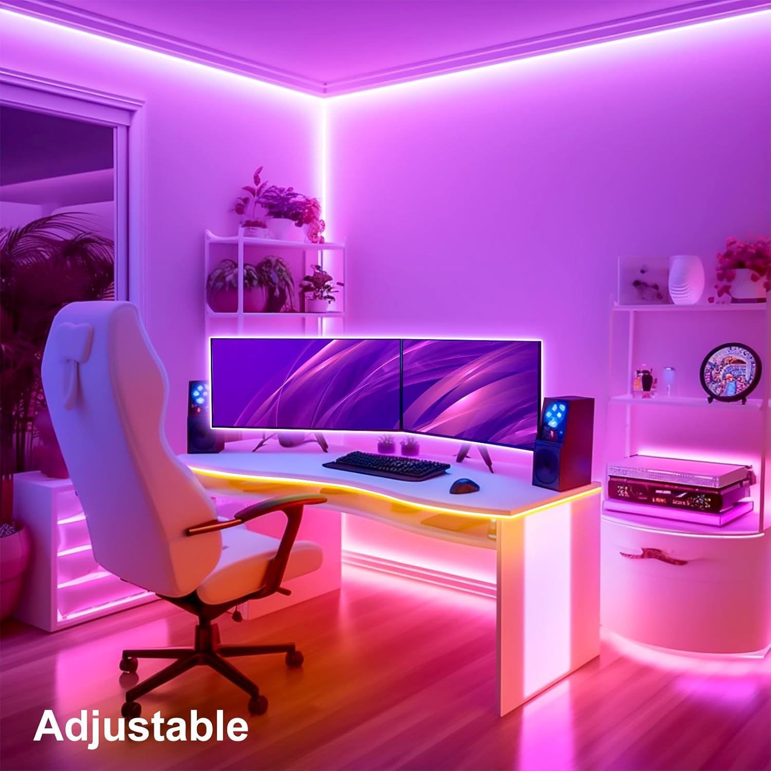 Розумна світлодіодна RGB стрічка Beaeet 5 метрів, Bluetooth APP, Музична синхронізація