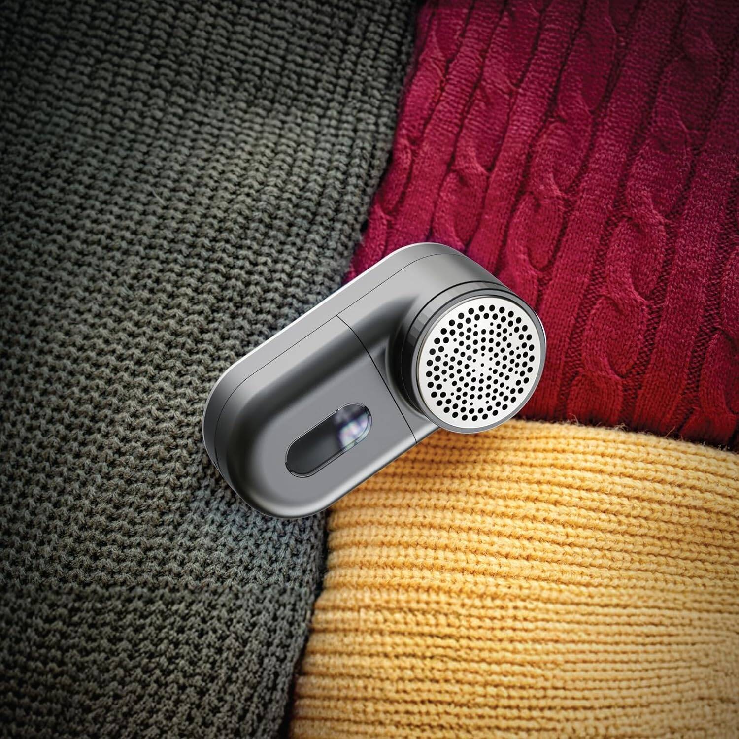 Машинка для видалення ковтунців Green Lion Lint X (7200 об/хв, Акумулятор 800mAh), 3 швидкості, Чорна