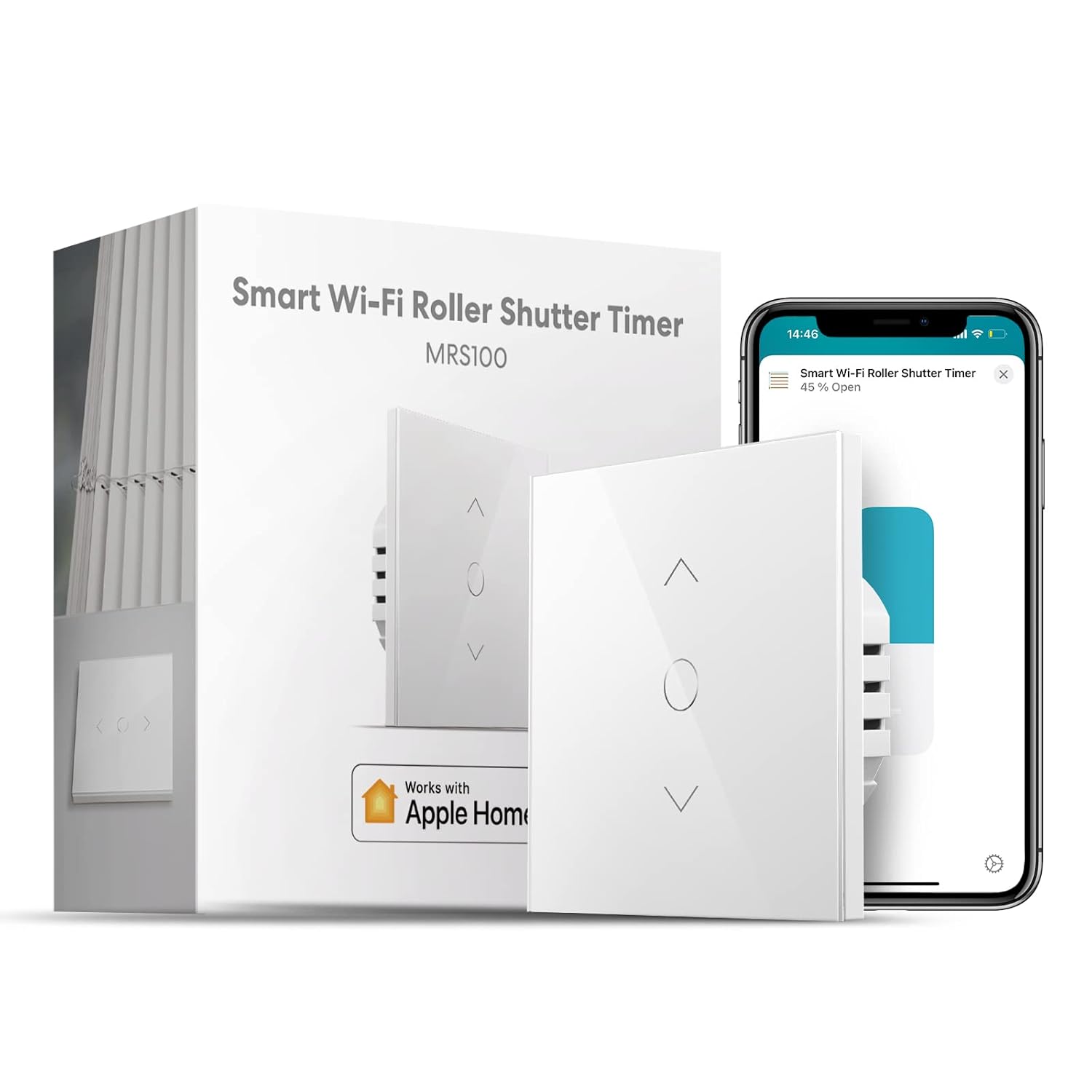 Розумний Wi-Fi вимикач Meross для жалюзі та штор HomeKit Alexa потрібен нуль