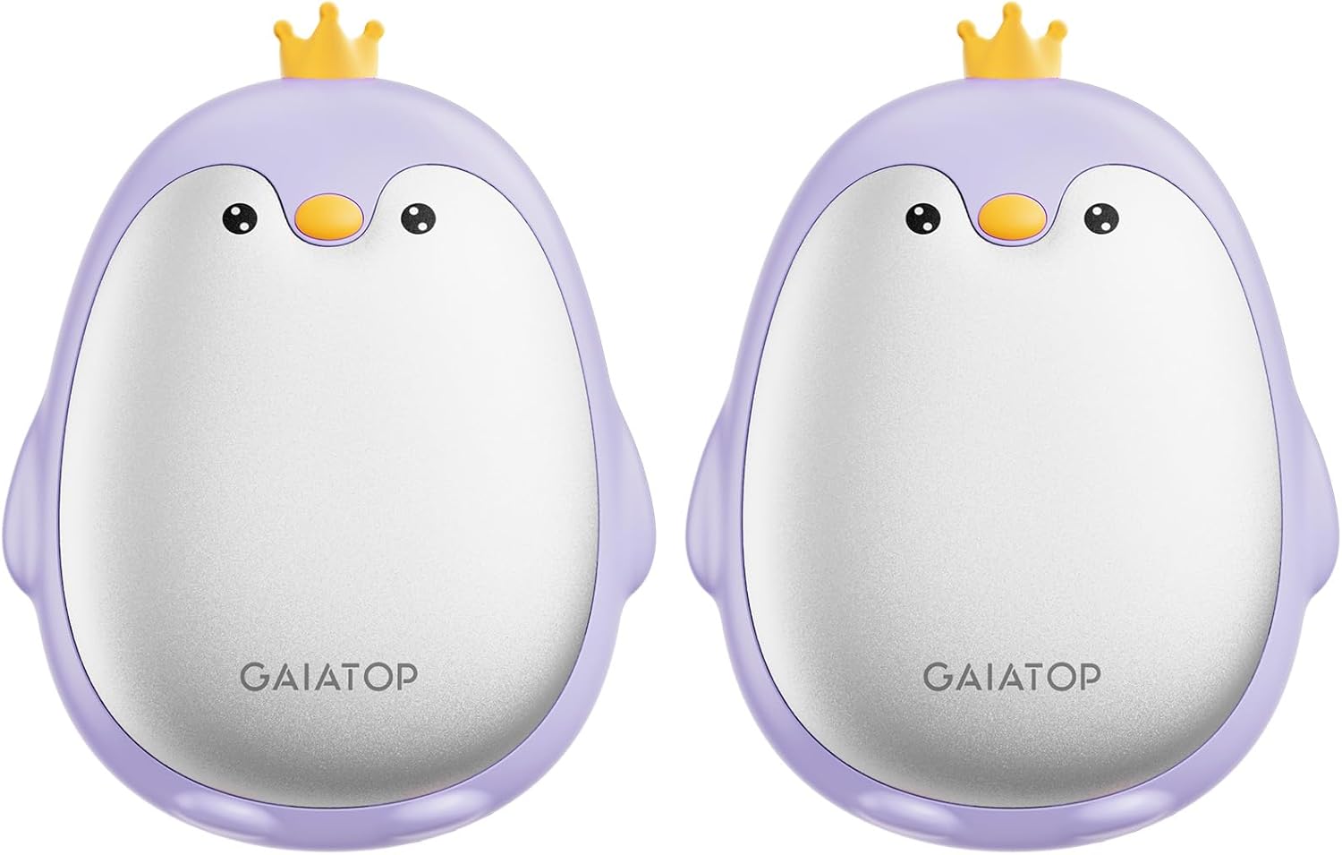 Грілки для рук Gaiatop 2 шт дизайн пінгвін 3 режими нагріву power bank акумуляторні