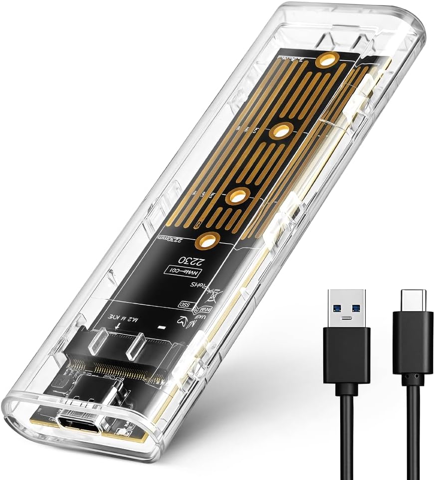 Кишеня M.2 NVMe SSD AXFEE USB 3.1 Gen2 10Gbps алюмінієвий корпус сірий