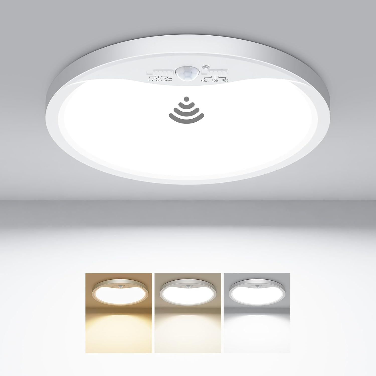 Стельовий LED світильник з датчиком руху 18W енергозберігаючий для дому коридору