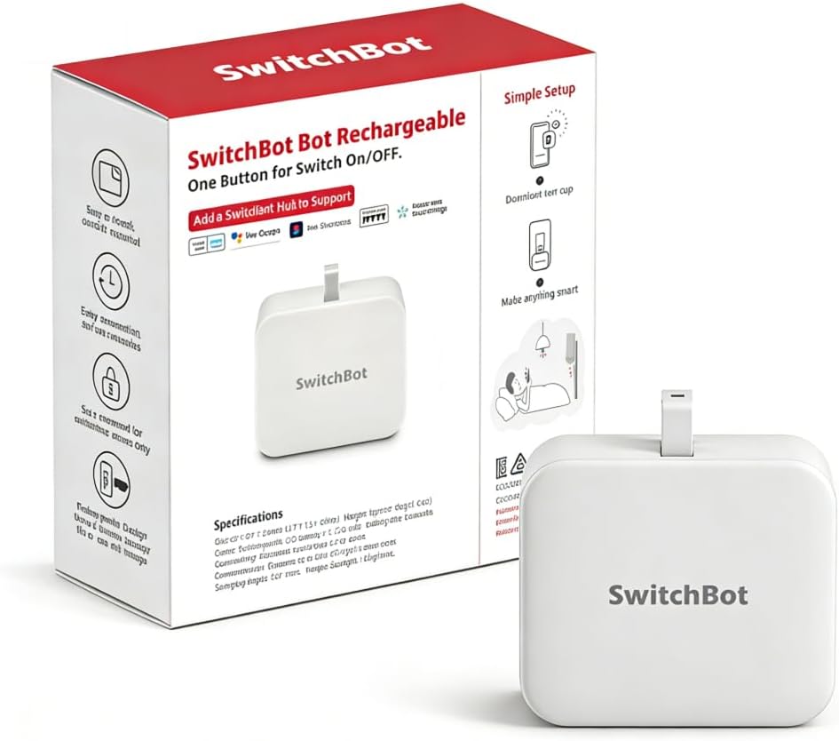 Розумний робот SwitchBot Bot натискач кнопок Bluetooth таймер автоматизація дому